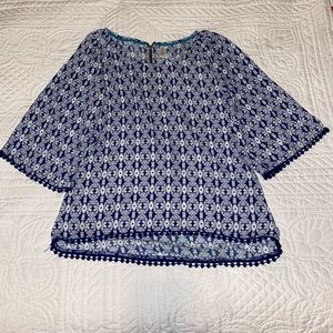 Xhirlation quarter length sleeves blouse